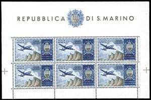 1954 - 1.000 lire Aereo, foglietto (16), ... 