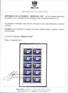 1947 - 100 lire Centenario del ... 