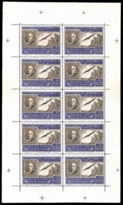 1947 - 100 lire Centenario Francobollo ... 