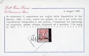 1924 - Segnatasse vaglia, serie ... 