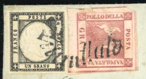 1861 - 1 grano rosa carminio, II ... 