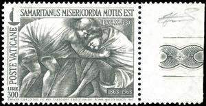 1964 - 300 lire Croce Rossa, stampa della ... 