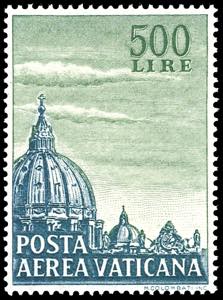 1958 - 500 lire Cupolone, dent. 14 a pettine ... 