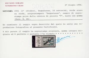 1931 - 10 cent. soprastampato ... 