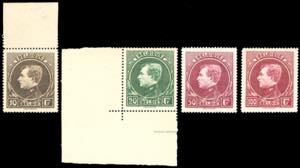 BELGIO 1929 - Alberto I, carta bianca, ... 