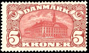 DANIMARCA 1912 - 5 k. Palazzo delle Poste ... 