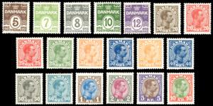 DANIMARCA 1921/28 - Ordinaria, serie ... 