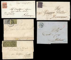 PARMA 1852/1859 - Cinque lettere e ... 