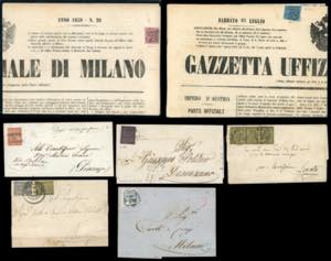 PARMA 1852/1859 - Cinque lettere e due ... 