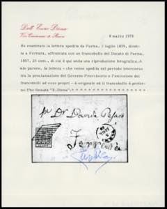 1859 - 25 cent. bruno lilla (10), ... 