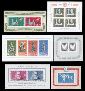 SVIZZERA FOGLIETTI 1940/60  - Sei foglietti ... 