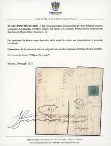 1852 - 1 baj verde grigiastro (2), ... 