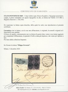 1865 - 1/2 baj violetto cupo, ... 