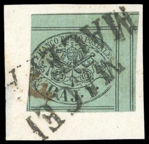 1852 - 1 baj verde grigiastro con ... 