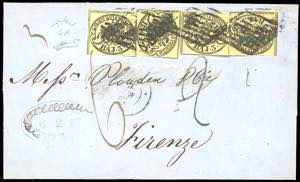 1867 - 3 baj giallo cromo (4A), ... 