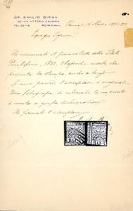 1852 - 5 baj rosa chiaro, stampa ... 