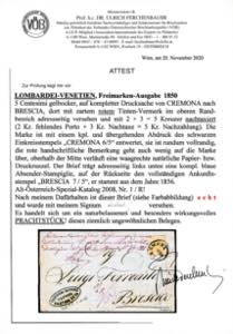 1856 - 5 cent. giallo ocra (1), ... 