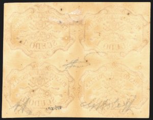 1852 - 1 scudo rosa carminio (11), ... 