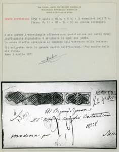 1864 - 1 scudo carminio, 50 baj ... 