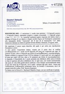 1864 - 1 scudo carminio, 50 baj ... 