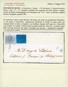 1869 - 3 cent. grigio II ... 