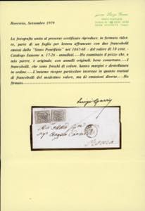 1868 - 10 cent. vermiglio arancio, ... 