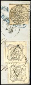 1855 - 8 baj bianco, falso per ... 