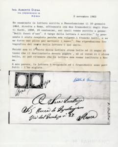 1864 - 10 cent. bistro, due ... 