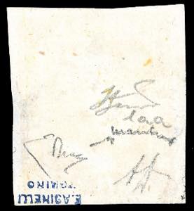 1859 - 1/2 grano giallo arancio ... 