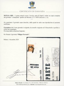 1859 - 1/2 grano arancio scuro, I ... 