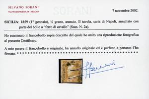 1859 - 1/2 grano arancio, II ... 