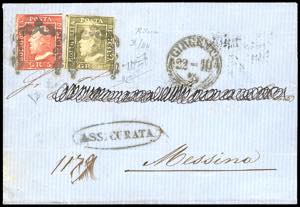 1859 - 5 grana vermiglio, I tavola, pos. 61, ... 
