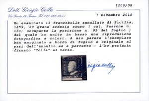 1859 - 20 grana, cinque esemplari ... 