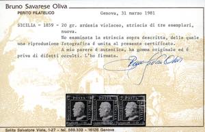 1859 - 20 grana ardesia violaceo ... 