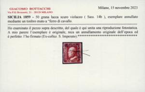 1859 - 50 grana lacca scuro ... 