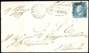 SIRACUSA, verde nerastro, punti 12 - 2 grana ... 