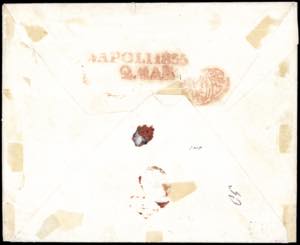 1855 - 6 crazie grigio scuro su ... 