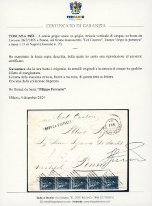 1855 - 6 crazie grigio scuro su ... 