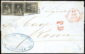 1858 - 1 quattrino nero, II emissione (10), ... 