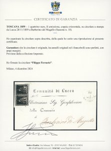 1859 - 1 quattrino nero, II ... 