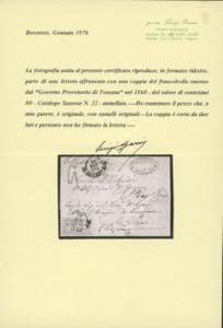 1860 - 80 cent. carnicino (22), ... 
