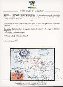 1860 - 80 cent. carnicino (22), ... 