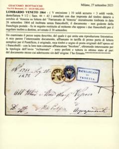 1864 - 3 soldi verde e 10 soldi ... 