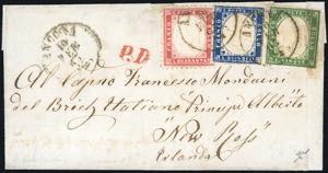 1863 - 5 cent. IV emissione di Sardegna ... 