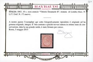 1863 - 10 cent. De La Rue, ... 