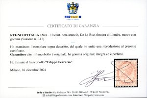 1863 - 10 cent. De La Rue, ... 