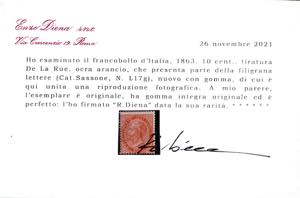 1863 - 10 cent. De La Rue, ... 