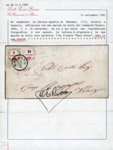 1854 - 5 cent. e 10 cent., marche ... 