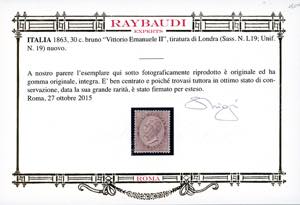 1863 - 30 cent. De La Rue, ... 