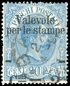 1890 - 2 cent. su 20 cent. Valevole per le ... 